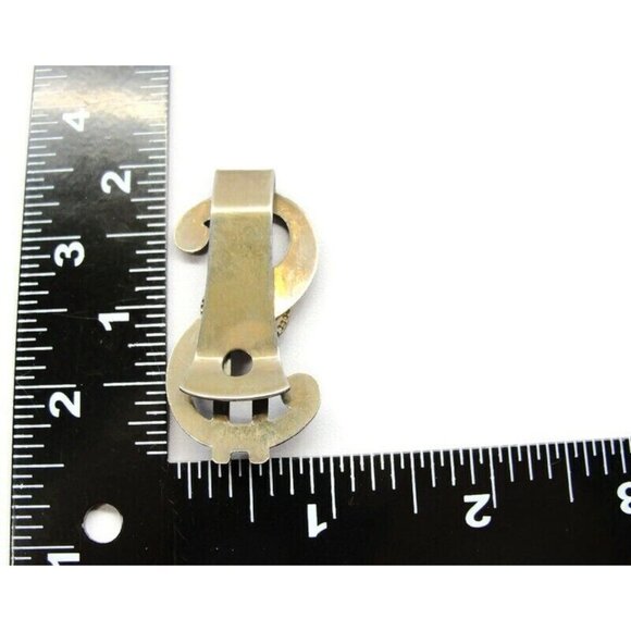 Dollar Sign Money Clip Pennsylvania Stainless Steel Gold Tone Liberty Bell - Picture 5 of 5